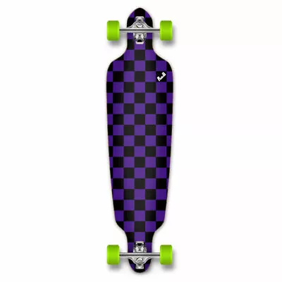 $62.99 • Buy Yocaher Drop Through Longboard Complete - Checker Purple