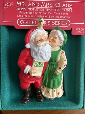 Hallmark 1986 Mr. And Mrs. Claus # 1 Series Keepsake Ornament • $13.99
