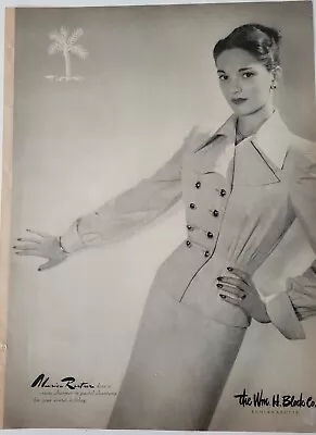 1947 Women's Maurice Rentner Suit Wm. H. Block Co. Vintage Fashion Ad • $9.99