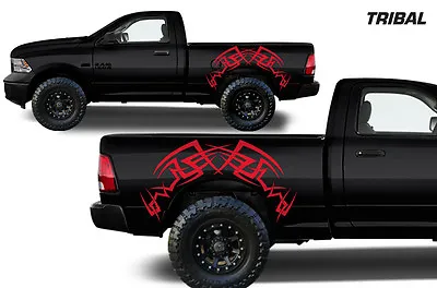 Vinyl Decal Wrap Kit TRIBAL For Dodge Ram Truck 09-18 1500/2500/3500 DARK RED • $59.95