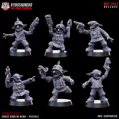 Goblin Herd With Pistols Kyoushuneko Miniatures Sci-Fi Figures Tabletop Games • £15