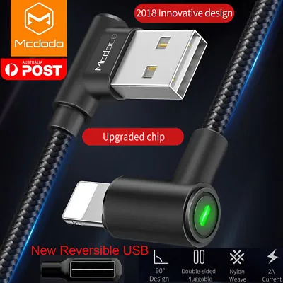 $7.99 • Buy Braided 90° Right Angle USB Fast Data Charger Cable For IPhone MCDODO
