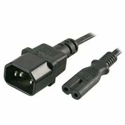Ex-Pro IEC C14 Plug To IEC C7 Figure 8 Fig8 Connector - 2m • £6.62