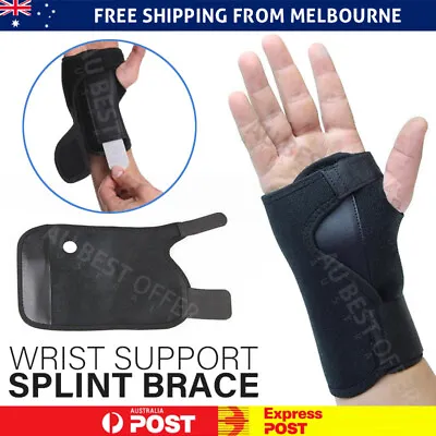 Wrist Support Hand Brace Band Carpal Gloves Tunnel Splint Arthritis Sprains Pain • $7.94