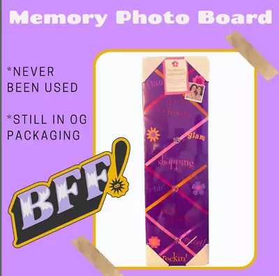Retro Purple French Memo Photo Board- Girls Bedroom- Y2K- 90s- Friendship- Diva • $15