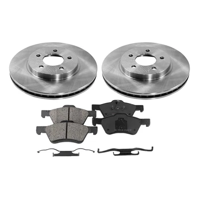 $98.89 • Buy Brake Rotor Brake Pad Kit For 2008-2012 Ford Escape Front Solid 2-Wheel Set