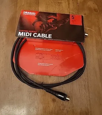 D'Addario Planet Waves MIDI Cable 5ft NIB • $16.99