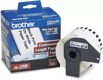 Brother Genuine DK-2205 Continuous Paper Label Roll Cut-to-Length Label • $30.40