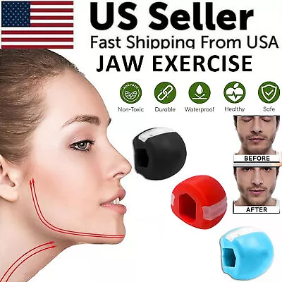 3PCS Jawline Exerciser Mouth Fitness Ball Neck Face Jaw Trainer Toning • $9.49