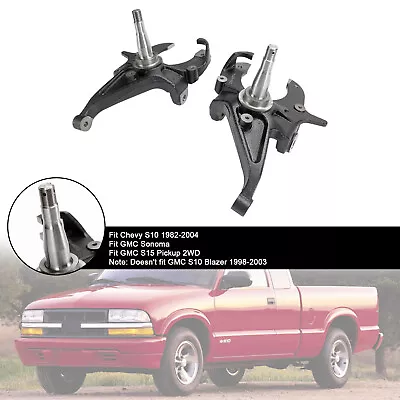 2  Drop Front Spindles Fit Chevy S10 1982-2004 Fit GMC S15 Sonoma Lowering Kit • $129.71