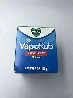 Vicks VapoRub Ointment 6 Oz. Exp.1/2025 • $19.99