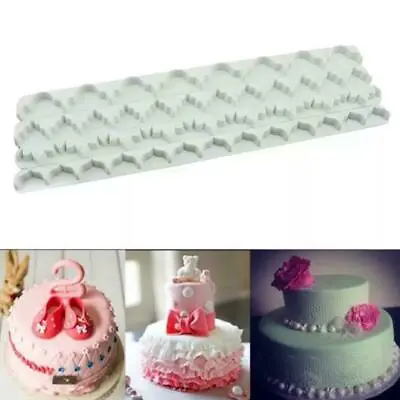 4x Straight Frill Cutter Set Fondant Icing Sugarcraft Mould Cake News De • £5.35