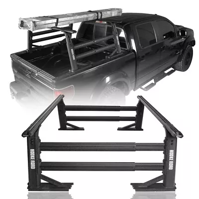 Pickup Truck Bed Racks Ladder Cargo Rack Adjustable Height For Ram Ford F Series • $899.97