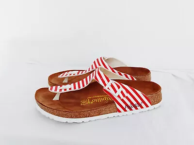 £32.93 • Buy Birkenstock Papillio Womens/ladies Size Uk 7 Eur 40 Red & White Sandals Vgc 