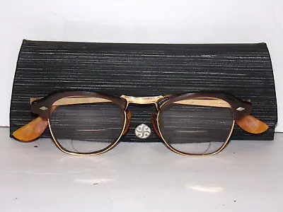 Vintage Bausch And Lomb Prescription Glasses With Case  (Bifocals) • $29.95