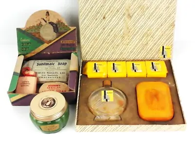 1930's Vanity / Grooming Collectables Inc. Yardley Lavender Brilliantine Unused. • £58