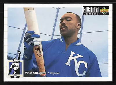 1994 Collector's Choice Vince Coleman #601 Kansas City Royals • $1.49