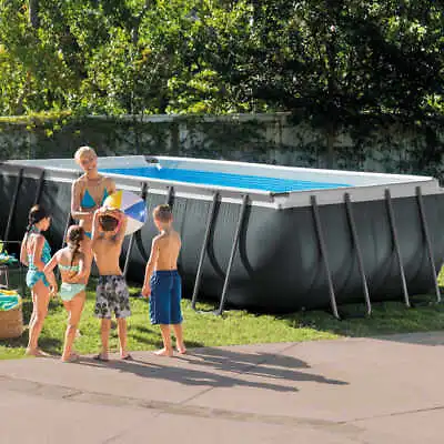 INTEX Swimming Pool Set Above Ground Rectangular Ultra XTR Frame 26356GN VidaXL • £1327.99