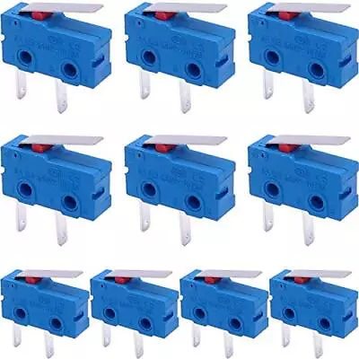 10pcs Micro Switch 250V 5A 2 Pin 1NO Handle Limit Switch Tact Switch Sensitiv... • $16.76