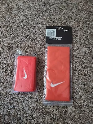 £148.50 • Buy Nike Federer Orange  Bandana And Wristband Set