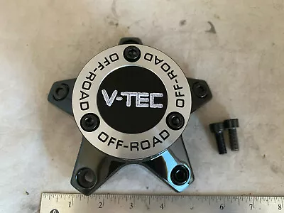 $39 • Buy V-Tec Off-Road Gloss Black Small 5 Lug Wheel Rim Hub Cover Center Cap C394-65