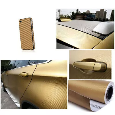 3D Carbon Fiber Matte Vinyl Film Sheet Wrap Car Roll Sticker Decor 1.52*0.3m • $4.32