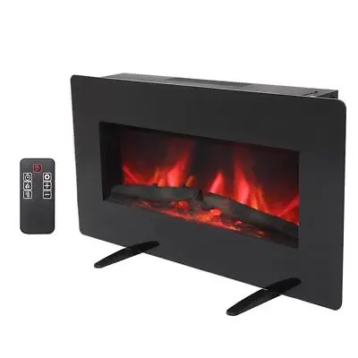 $86.99 • Buy Wall Mount Freestand 36  Electric Fireplace Heater Flame Remote Home Office Warm