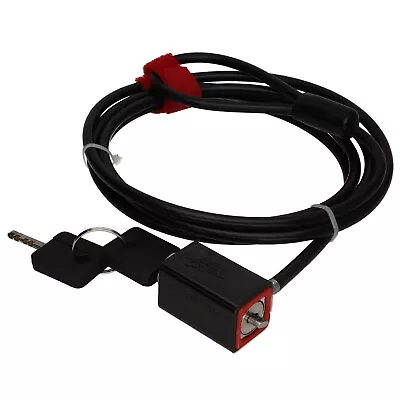 Swiss Laptop / Notebook Security UnPickable Patented Lock 5.5mm Steel Cable 1.8m • £9.93