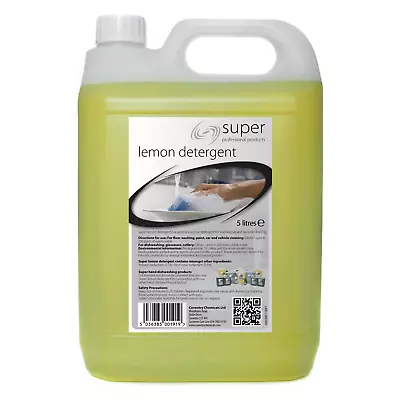 4 X 5 L Super Proffesional Premium Lemon Detergent Washing Up Liquid - Free 24h • £19.89