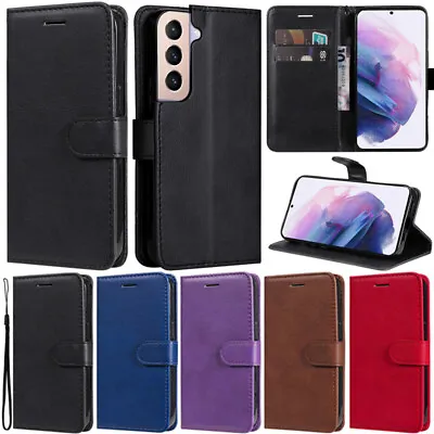 Slim Wallet Leather Flip Case Cover For Samsung Galaxy S21 S20 FE S10 S9 S8 Plus • $12.43