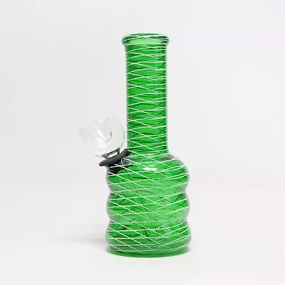 5  Mini Green Cross Pattern Bong Tobacco Smoking Herb Water Pipe  • $10.45