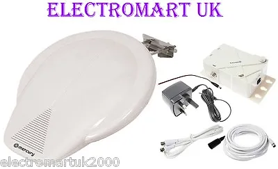 Caravan Camping Motor Home 240v 12v Boat Tv Digital Freeview Booster Aerial Kit • £39.90