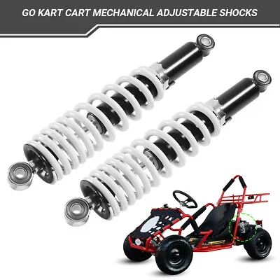 2) Go Kart Cart Mechanical Adjustable Shocks Yerf-Dog 12  Eye To Eye 3/8'' ID • $43.70