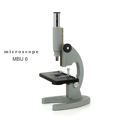 Soviet Vintage School Microscope MBU - 6  Made In USSR  • $120
