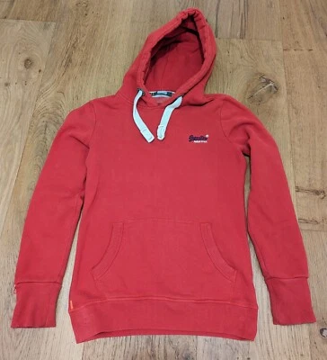 Superdry Hoodie Hoody Red Size XS GC Boys/Girls • £8