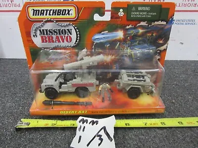 Matchbox Military DESERT RAT Mission Bravo Vehicle Figure Weapon (MM.11.1.) • $34.99