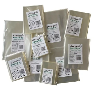 £4.99 • Buy Storage.boutique Archive Standard PHOTOGRAPH Protection SLEEVES, Acid Free