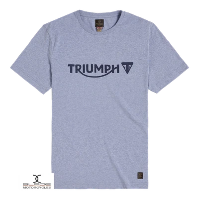 £28 • Buy NEW For 2023!!! Genuine Triumph Cartmel Blue Marl T-Shirt MTSS2301