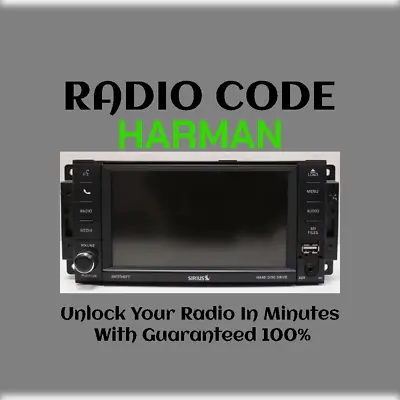 ANTI-THEFT HARMAN RADIO CODE SERIES MyGIG NTG4 REN E STEREO PINCODE SERVICE • $3.99