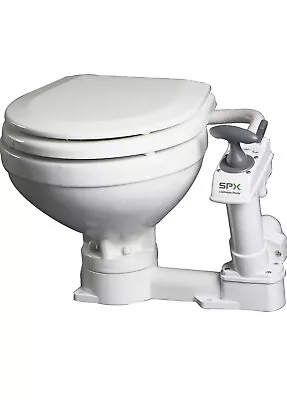 Johnson Pumps - 80-47229-01 Aqua T Marine Toilet Compact Manual Porcelain White • $100