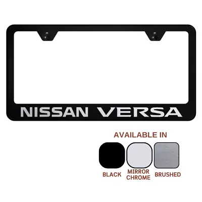 Nissan Versa Laser Etched Logo Standard License Plate Frame Official Licensed • $35.95