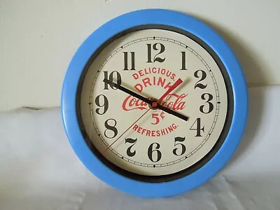 Vintage Style Coca Cola Wall Clock 10  Diameter With New Movement Dial & Hands • $29
