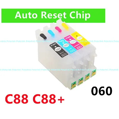 Empty Refillable Ink Cartridge For Stylus C88 C88+  Printer 60 T060 • $27.99