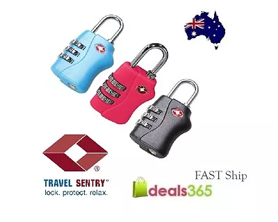 $9.90 • Buy New TSA Approved 3 Digit Luggage Locks Combination Padlock Travel Suitcase AU