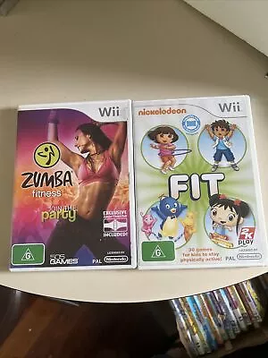 ZUMBA FITNESS Nintendo Wii & Nickelodeon Fit • $10.95