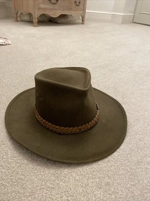 £9.99 • Buy Men's/Ladies American Cowboy Western Style Outback Bush Hat Brown Small