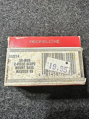 NOS Vintage Redfield 512214 SR-M99 Two Piece Scope Mount Base Mauser 99 • $29.95