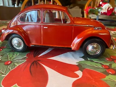 VTG 1970's VW Volkswagen Beetle Bug Red Jim Beam Whiskey Decanter Excellent • $80