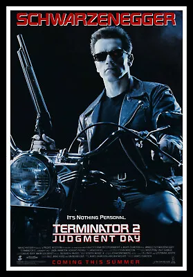 Terminator 2 Movie Poster Print & Unframed Canvas Prints • $23.95