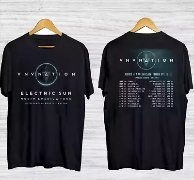 New VNV Nation Tour 2024 Shirt Short Sleeve Men S-5XL T-Shirt • $25.99